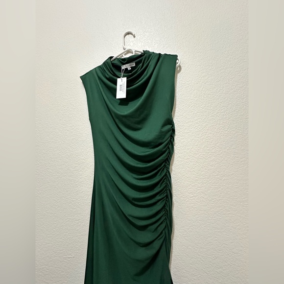 NWT Baltic Børn Sasha Ruched Maxi Dress — Forest Green Contemporary - Picture 5 of 10